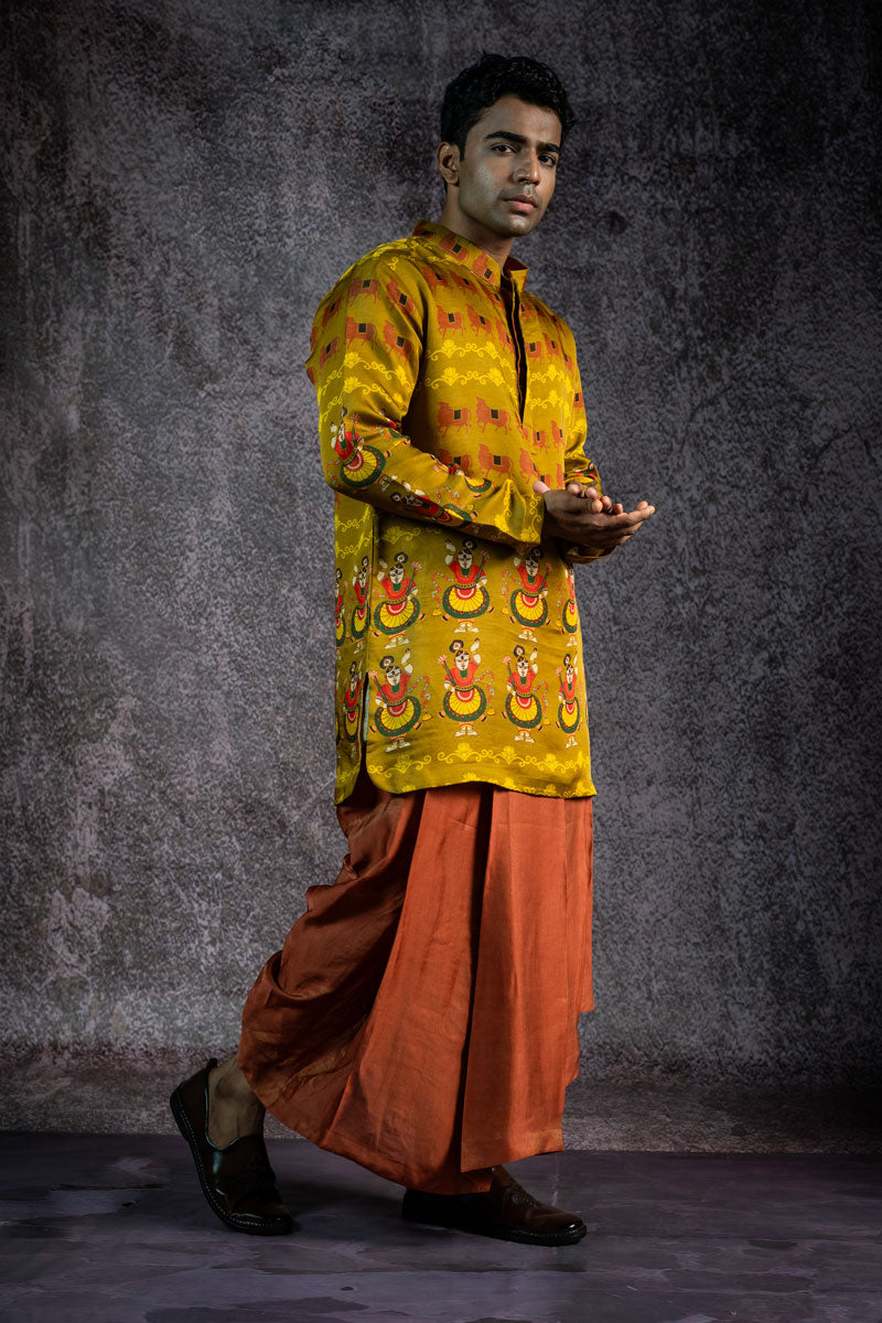 SHRINATHJI DARBAR SET OF 2 ( KURTA + DHOTI ) | SHOBITAM
