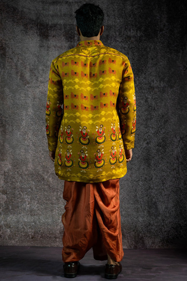 SHRINATHJI DARBAR SET OF 2 ( KURTA + DHOTI ) | SHOBITAM