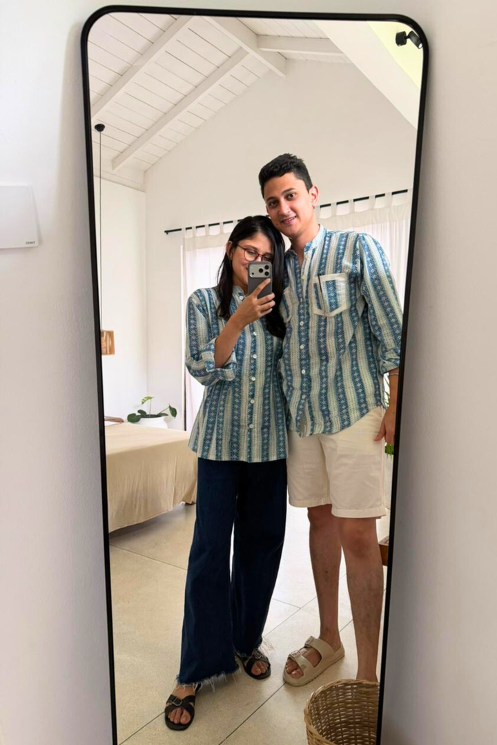 Indigo Meadow Shirt | SHOBITAM
