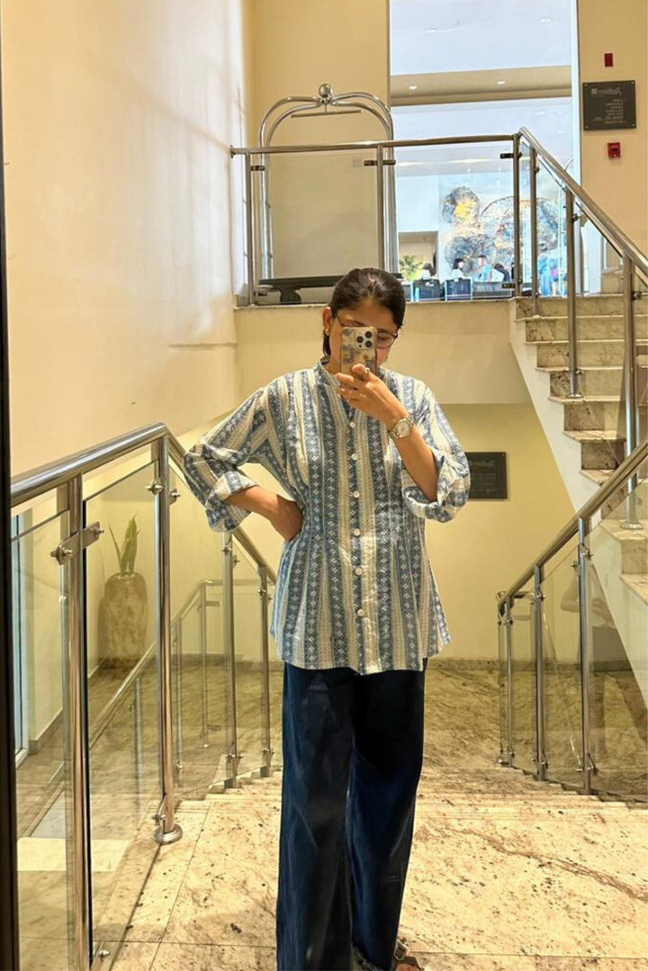 Indigo Meadow Shirt | SHOBITAM