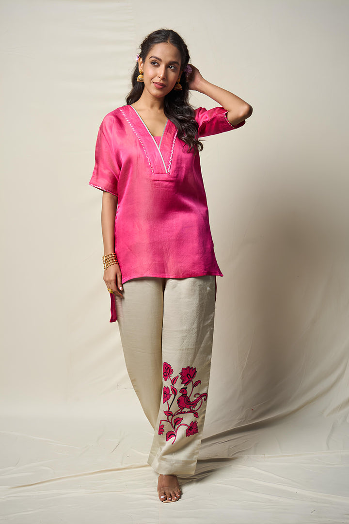 VANA PAKSI KURTA + PANT ( SET OF 2 ) | SHOBITAM