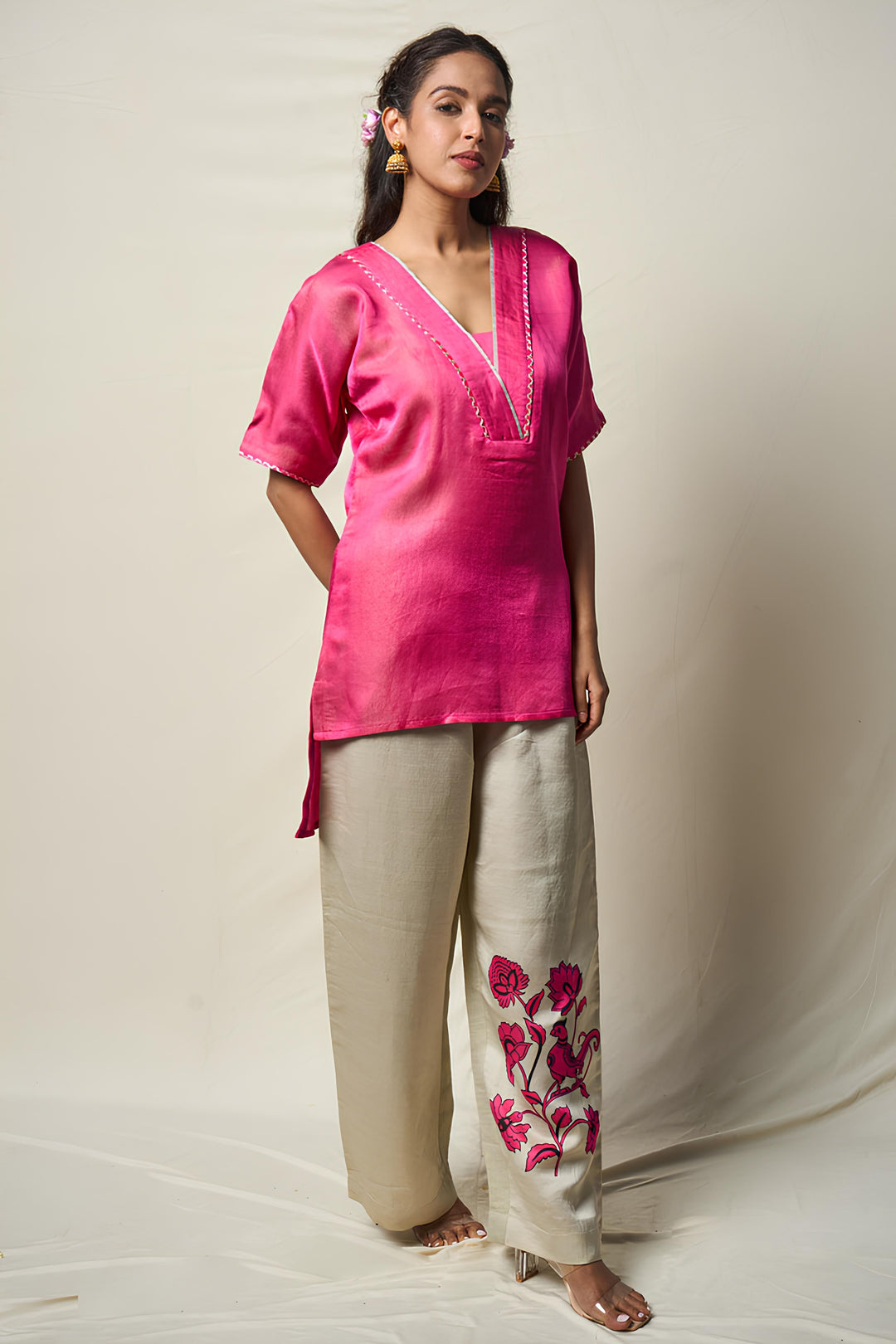 VANA PAKSI KURTA + PANT ( SET OF 2 ) | SHOBITAM