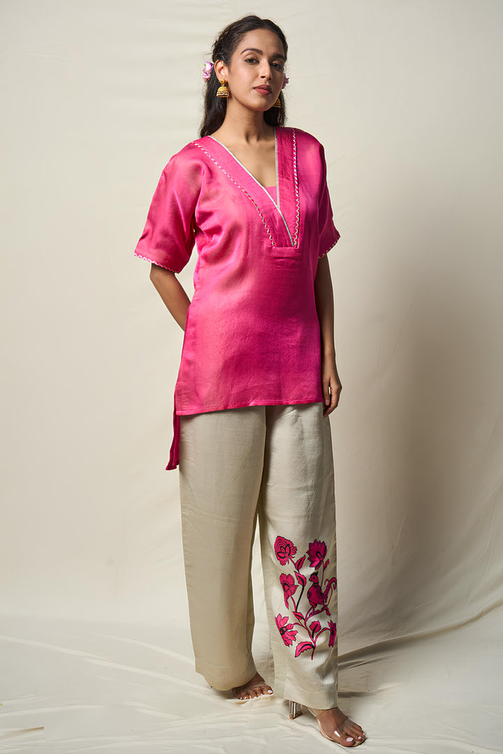 VANA PAKSI KURTA + PANT ( SET OF 2 ) | SHOBITAM