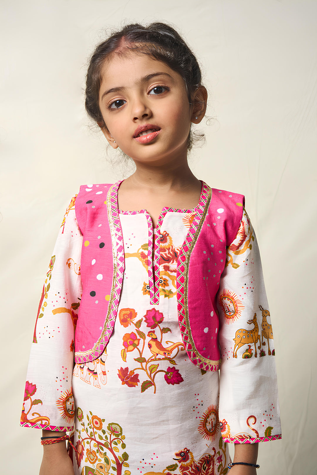 VAN KATHA PINK SHARARA SET (set of 3) | SHOBITAM