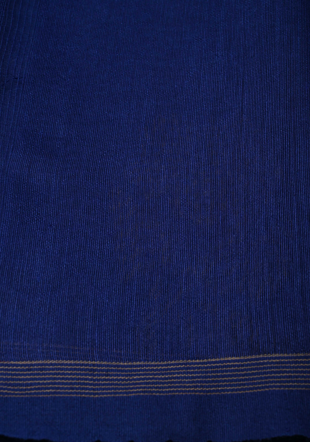 Royal Blue Meenakari Design on Silk Muslin Saree with Resham Jamdani Weaving  | SILK MARK CERTIFIED