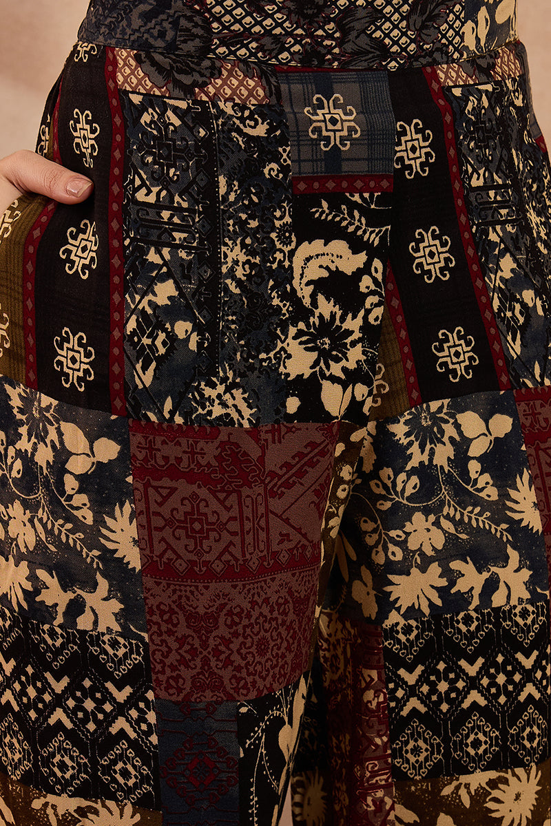 Multi Viscose Rayon Printed Straight Coord Sets | SHOBITAM