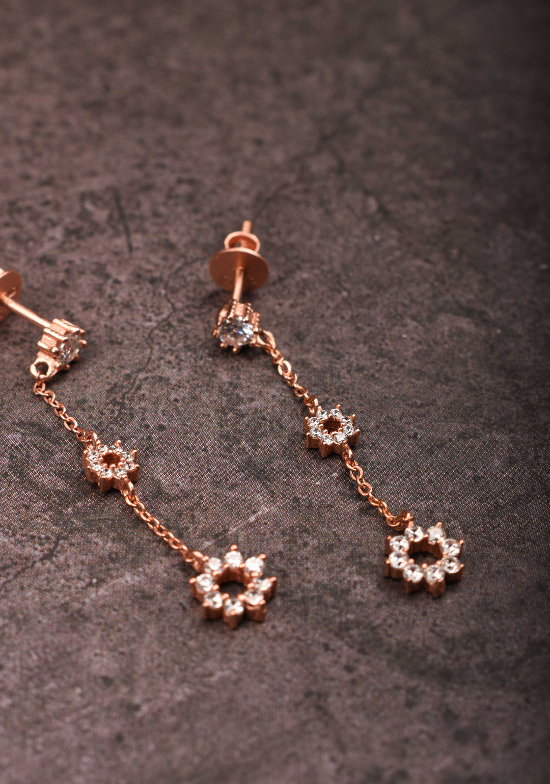 92.5 Silver Golden Classy Drop Earrings – Timeless Elegance for Every Occasion