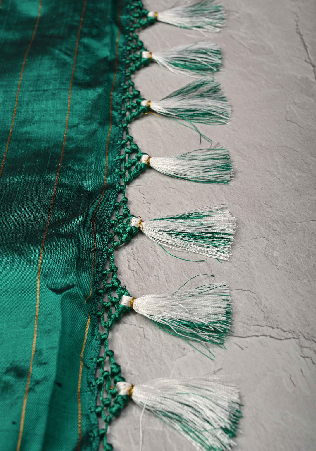 White Checks on Pochampally Ikkat Pure Silk Saree with Contrast Temple Zari Border | SILK MARK CERTIFIED