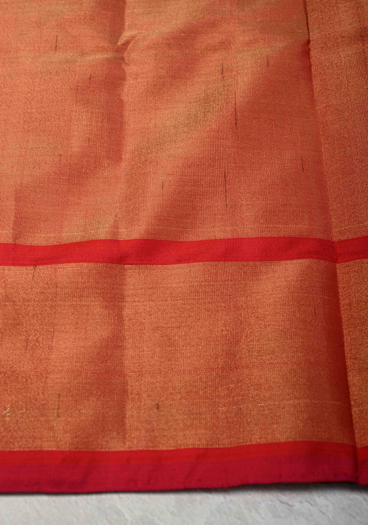 Green Pochampally Ikkat Pure Tissue Silk Saree Geometric Motifs with Tissue Border | SILK MARK CERTIFIED