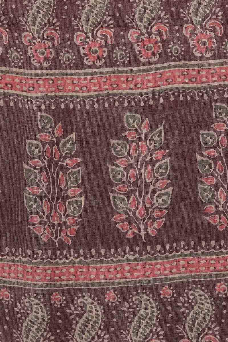 Maroon Rayon Blend straight Kurta Pant With Dupatta  | SHOBITAM