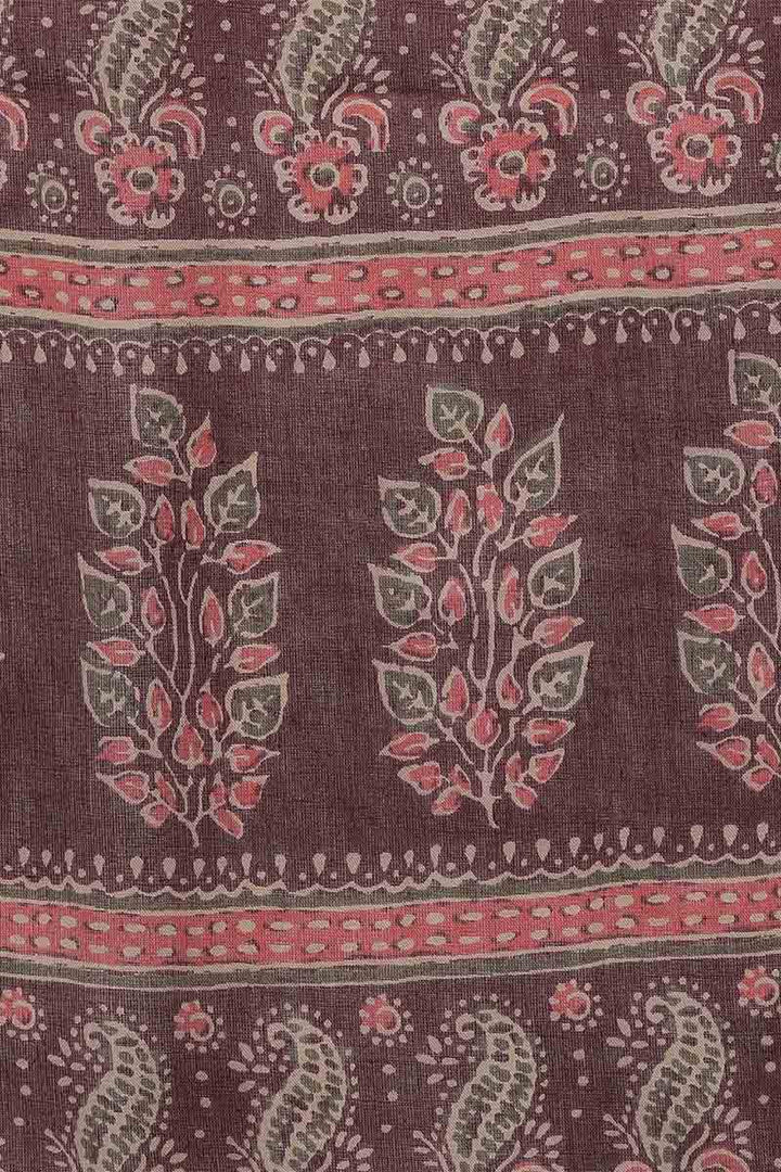 Maroon Rayon Blend straight Kurta Pant With Dupatta  | SHOBITAM