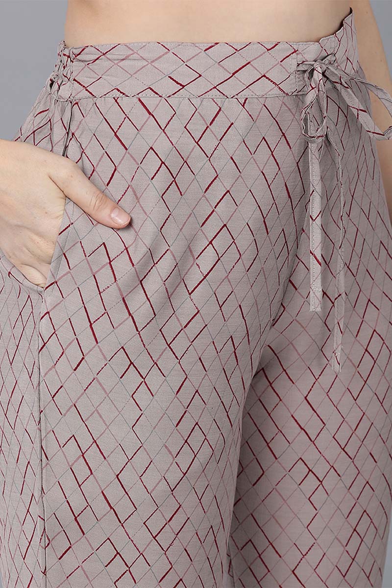 Maroon Poly Silk Straight Kurta Pant With Dupatta  | SHOBITAM