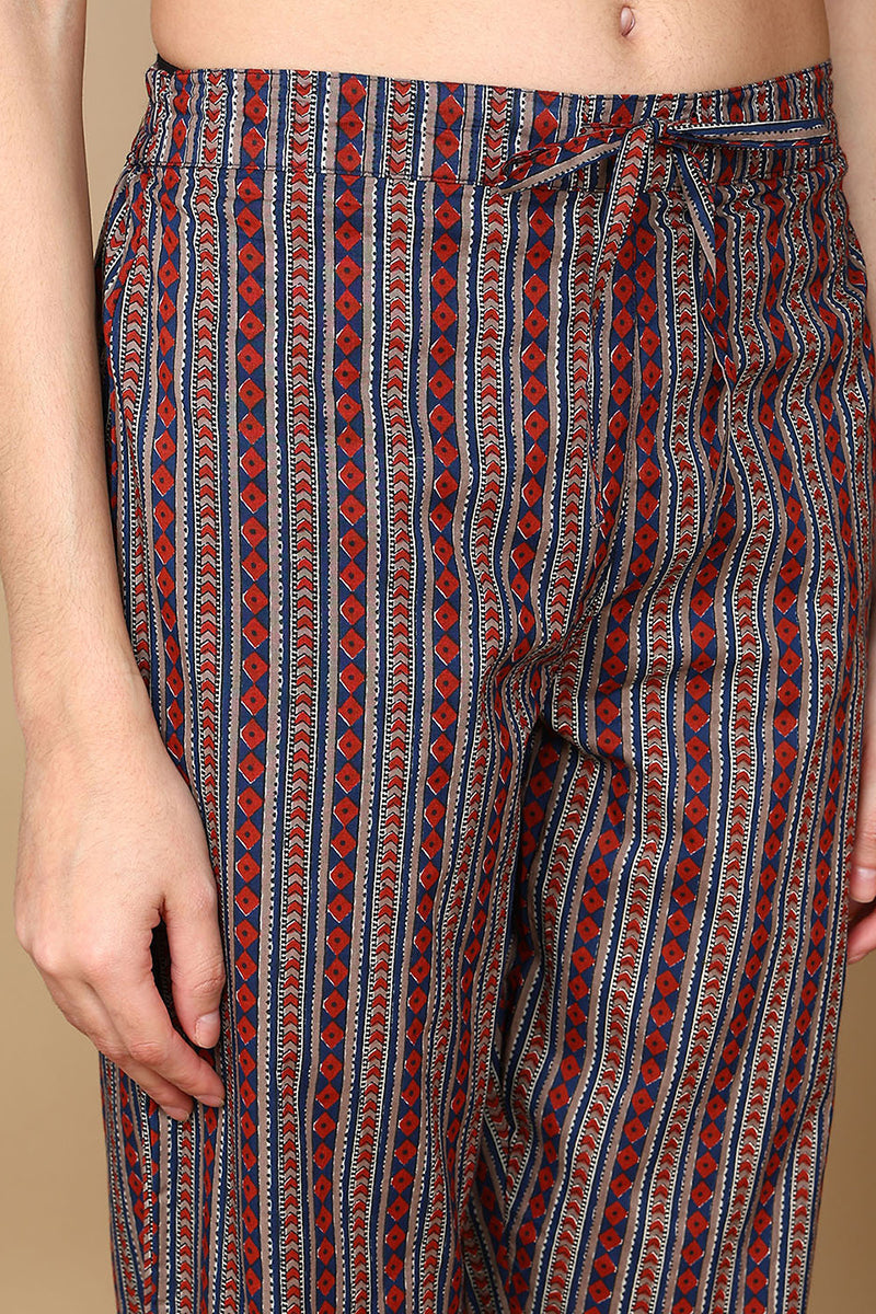 Blue Rayon Blend Floral Printed Straight Trouser Bottom Suit Set | SHOBITAM