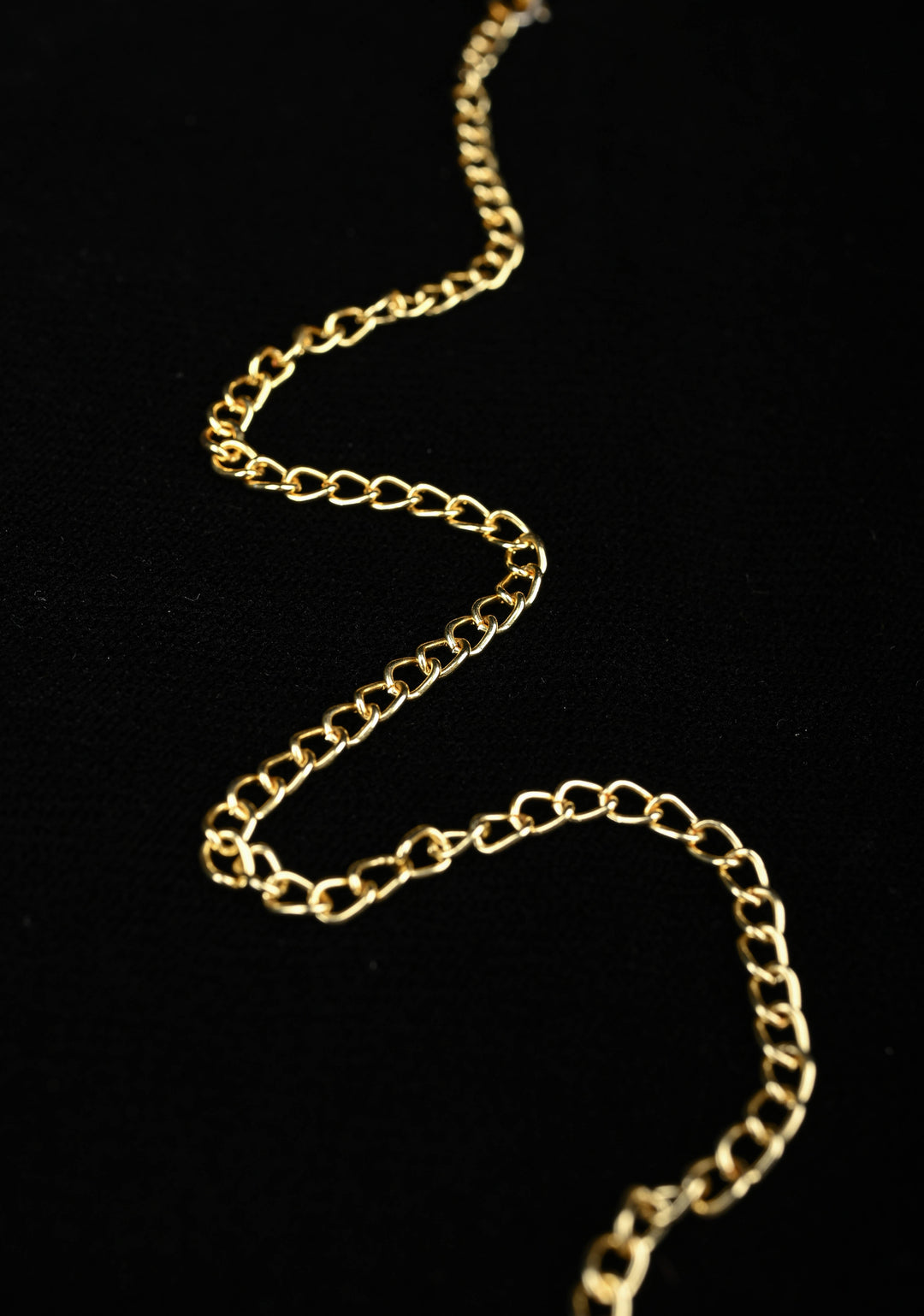 Fringe Chain Necklace with Deco Pendant and Watermelon Tourmaline Tassels