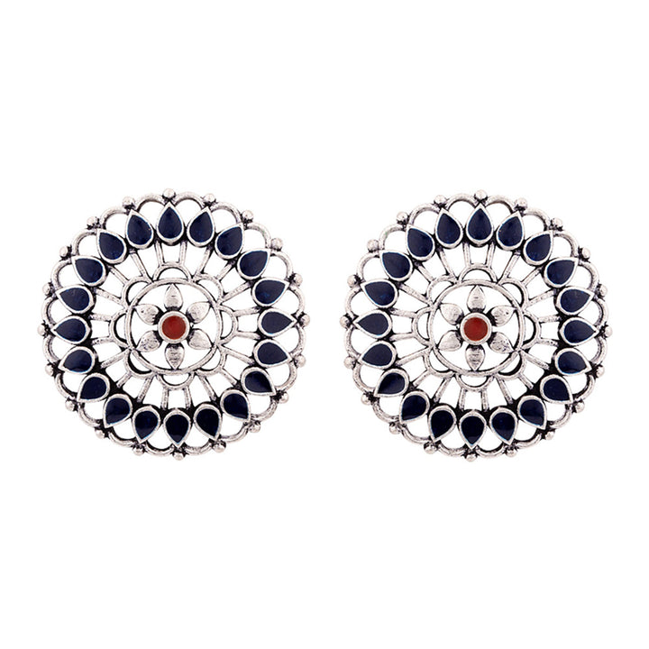Mandala Floral Motifs Earrings | SHOBITAM