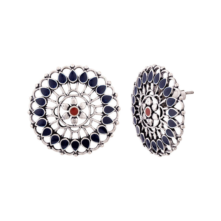 Mandala Floral Motifs Earrings | SHOBITAM