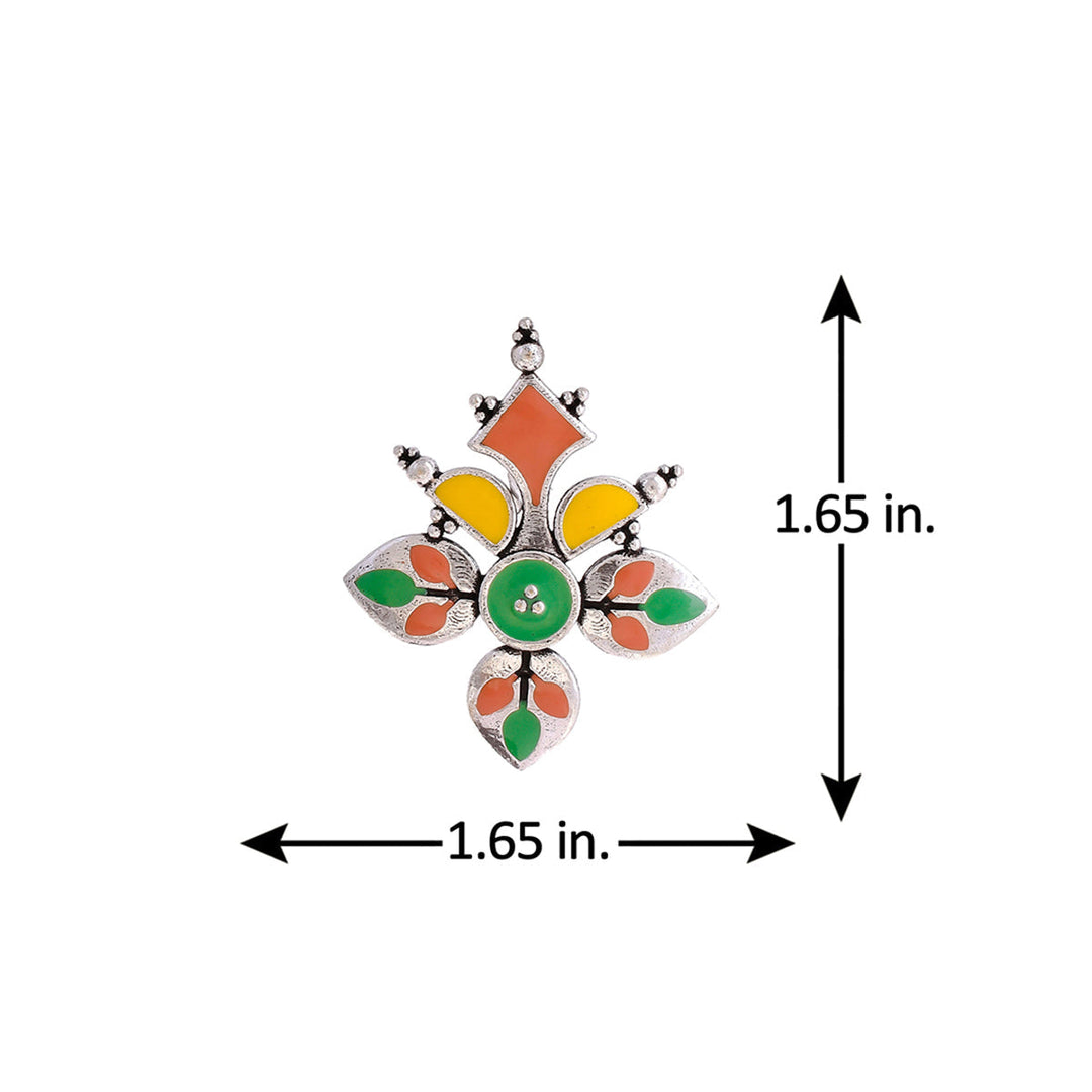 Bagh E Fiza Rangoli Pattern Earrings | SHOBITAM
