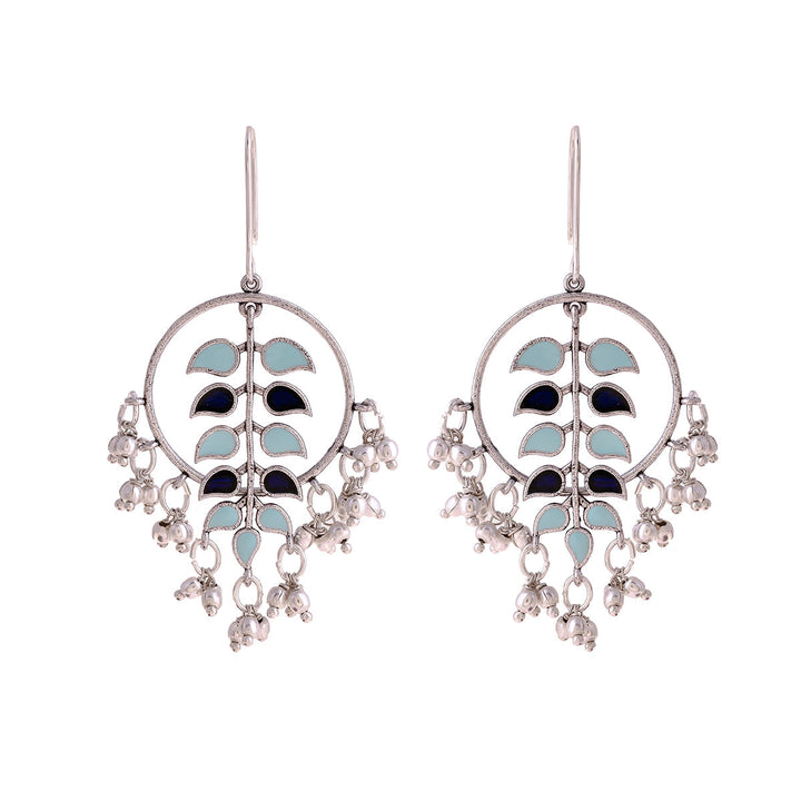 Bagh E Fiza Hoop Style Earrings | SHOBITAM