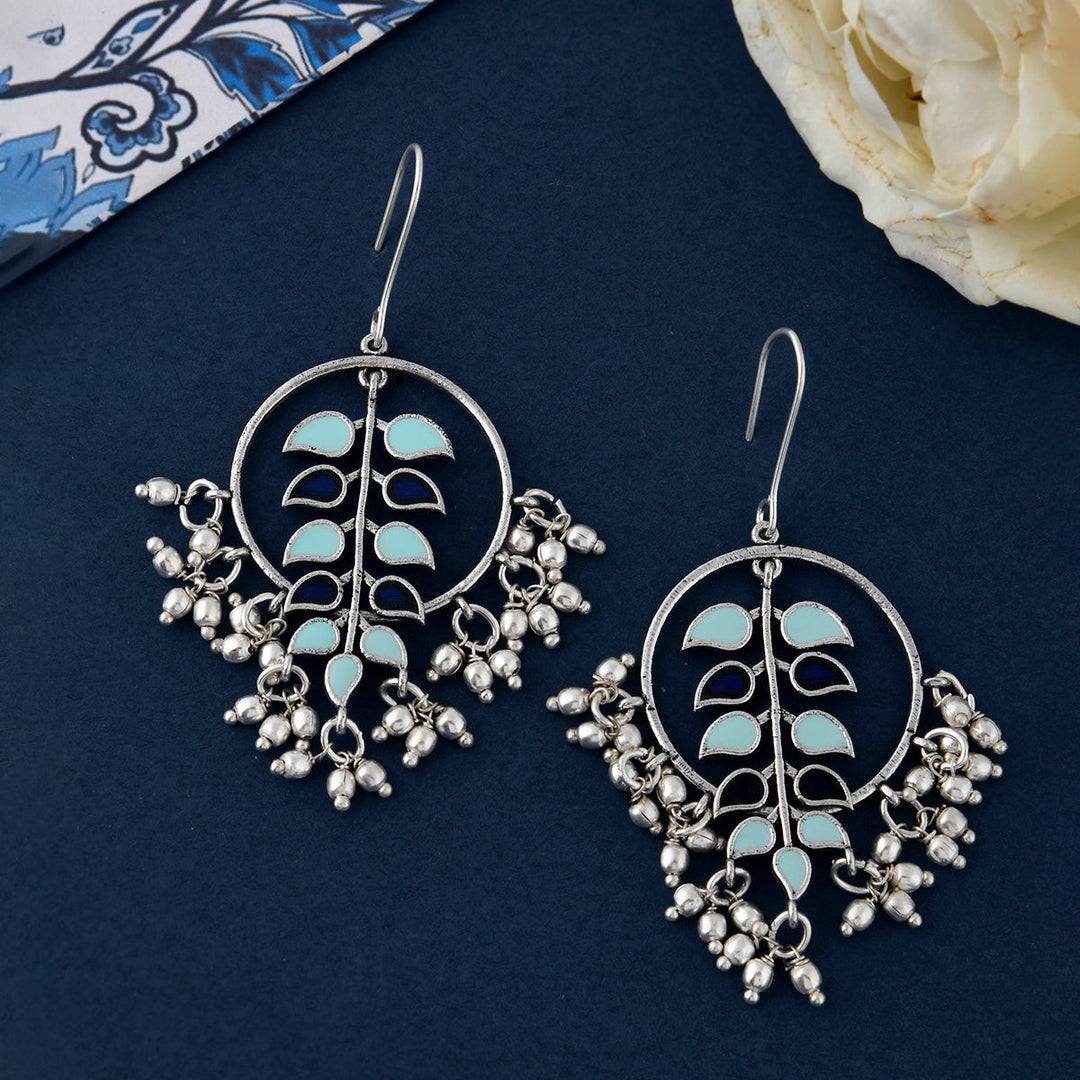 Bagh E Fiza Hoop Style Earrings | SHOBITAM