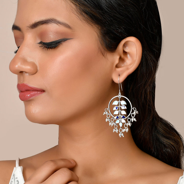 Bagh E Fiza Hoop Style Earrings | SHOBITAM