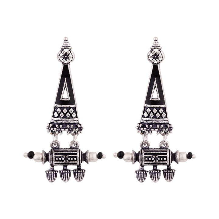 Nayantara Triangle Drop Earrings | SHOBITAM