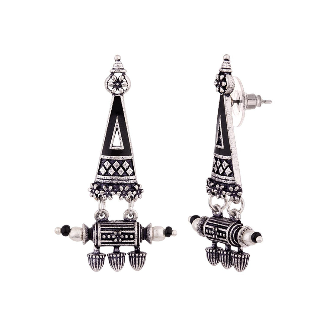 Nayantara Triangle Drop Earrings | SHOBITAM