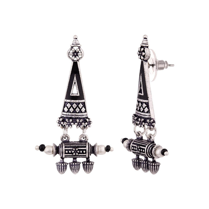 Nayantara Triangle Drop Earrings | SHOBITAM