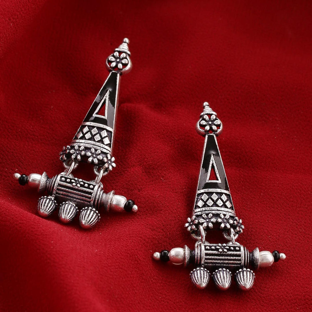 Nayantara Triangle Drop Earrings | SHOBITAM