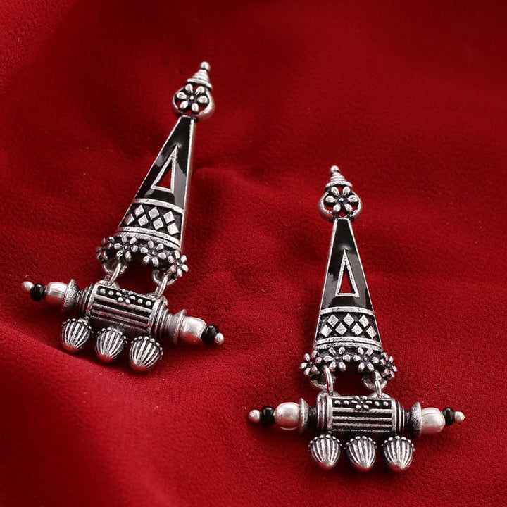 Nayantara Triangle Drop Earrings | SHOBITAM