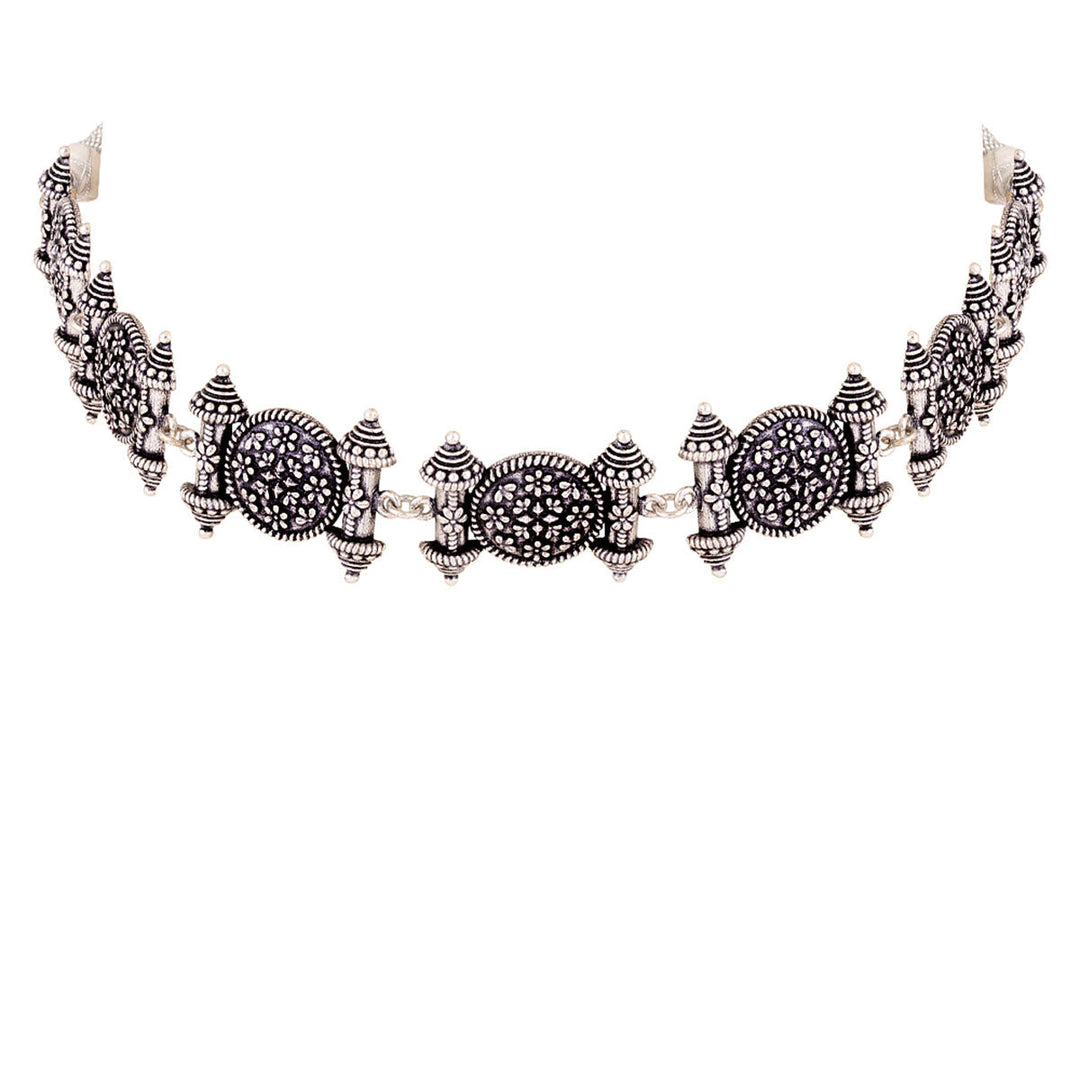 Nayantara Temple Design Necklace | SHOBITAM