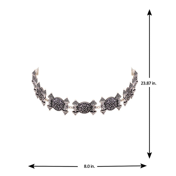 Nayantara Temple Design Necklace | SHOBITAM