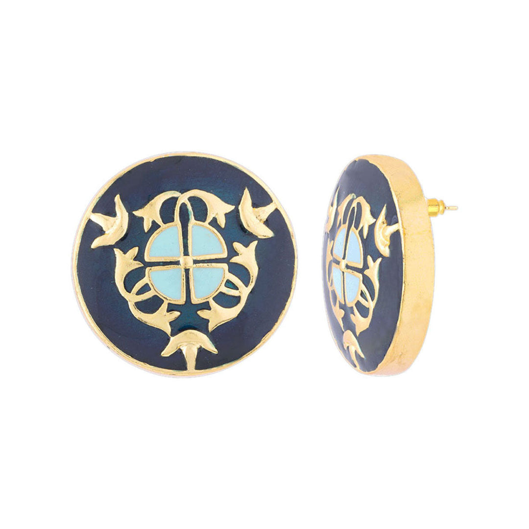Tahira Bird and Floral Motifs Necklace Set | SHOBITAM