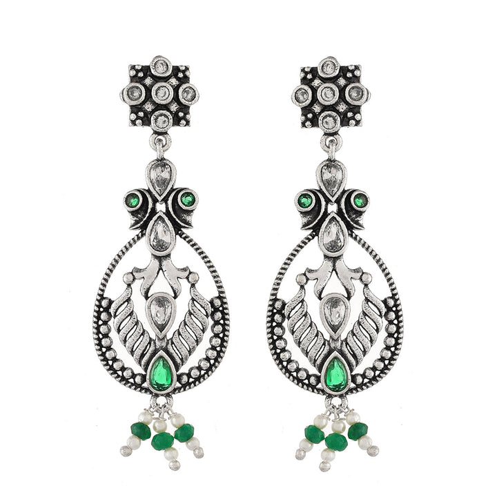 Abharan Filigree Pearls and Stones Embellished Jewellery Set | SHOBITAM