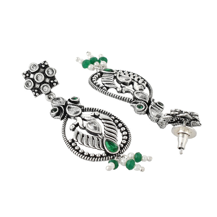 Abharan Filigree Pearls and Stones Embellished Jewellery Set | SHOBITAM