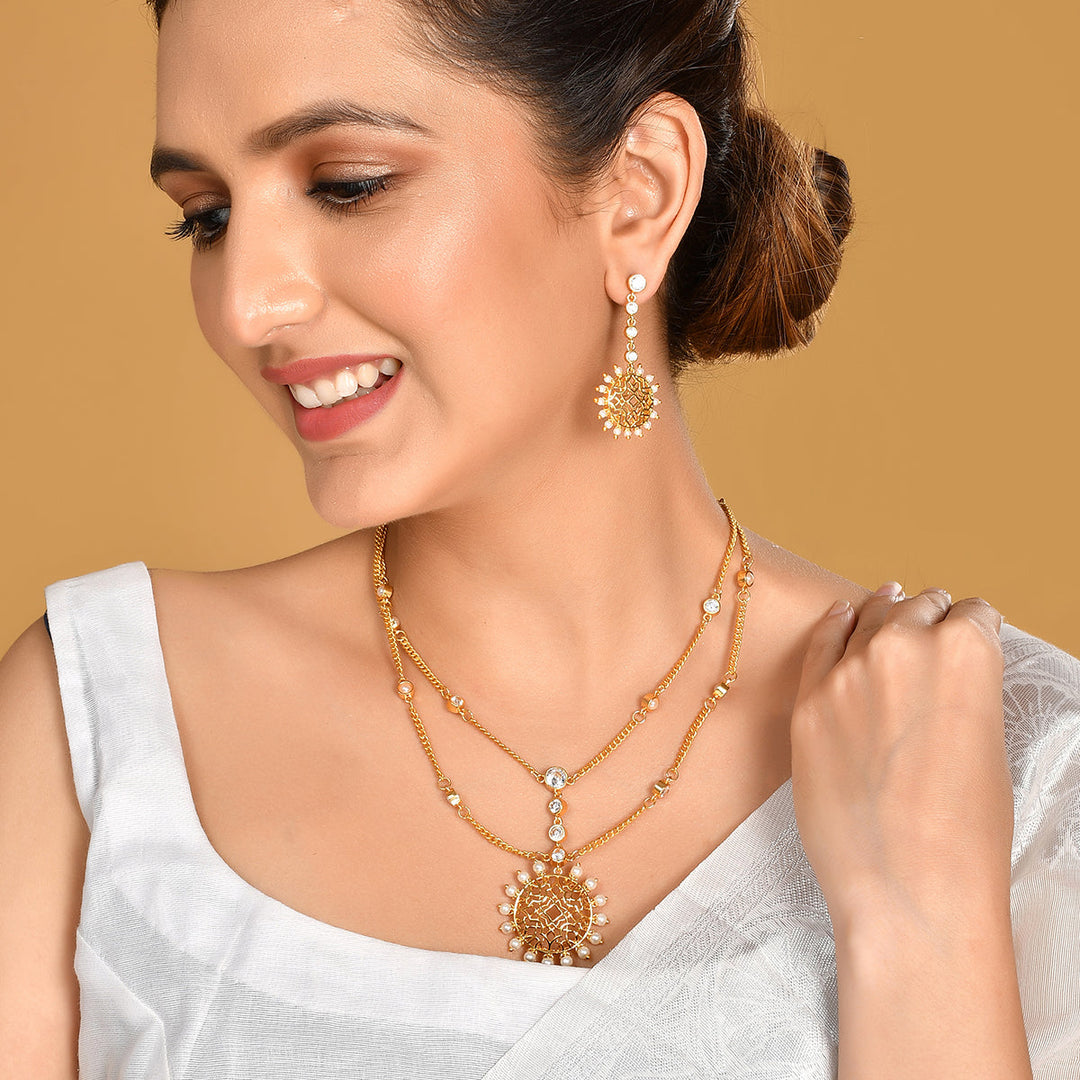 Nazakat Nazia Necklace Set | SHOBITAM