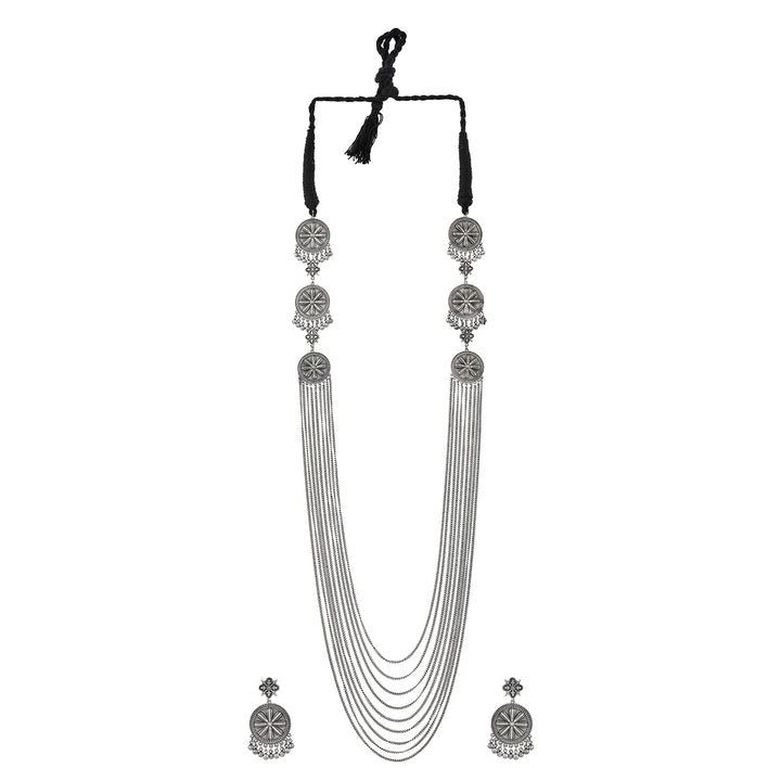 Nrityotsava Aisha Ghungroo Long Necklace Set | SHOBITAM