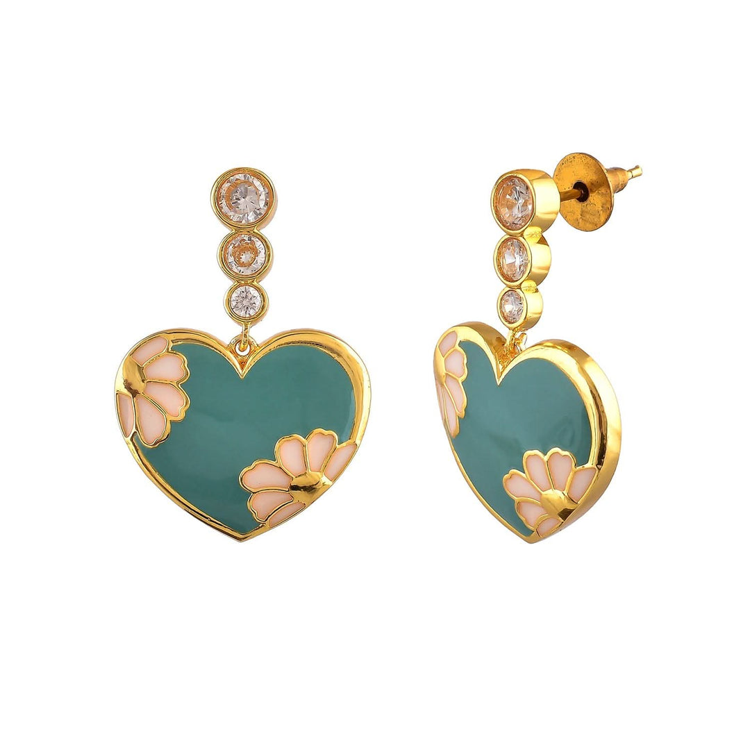 Valentine's Day Camellia Drop Earrings | SHOBITAM