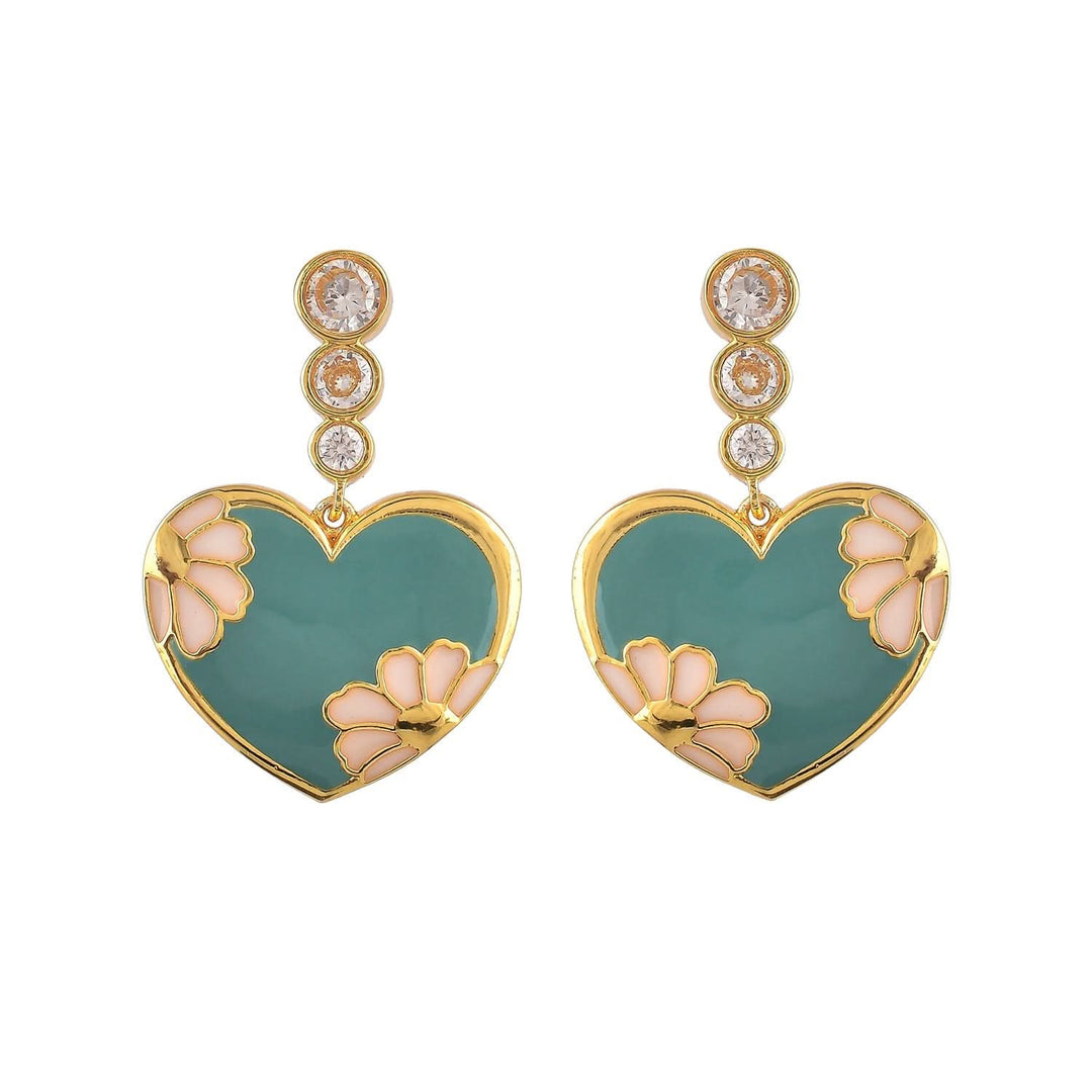 Valentine's Day Camellia Drop Earrings | SHOBITAM