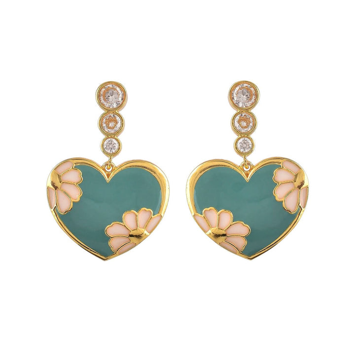Valentine's Day Camellia Drop Earrings | SHOBITAM