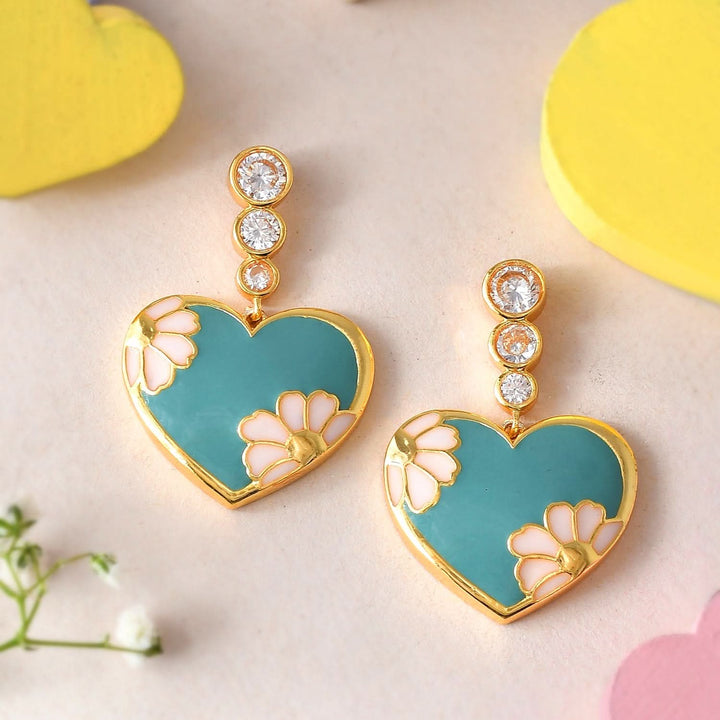 Valentine's Day Camellia Drop Earrings | SHOBITAM