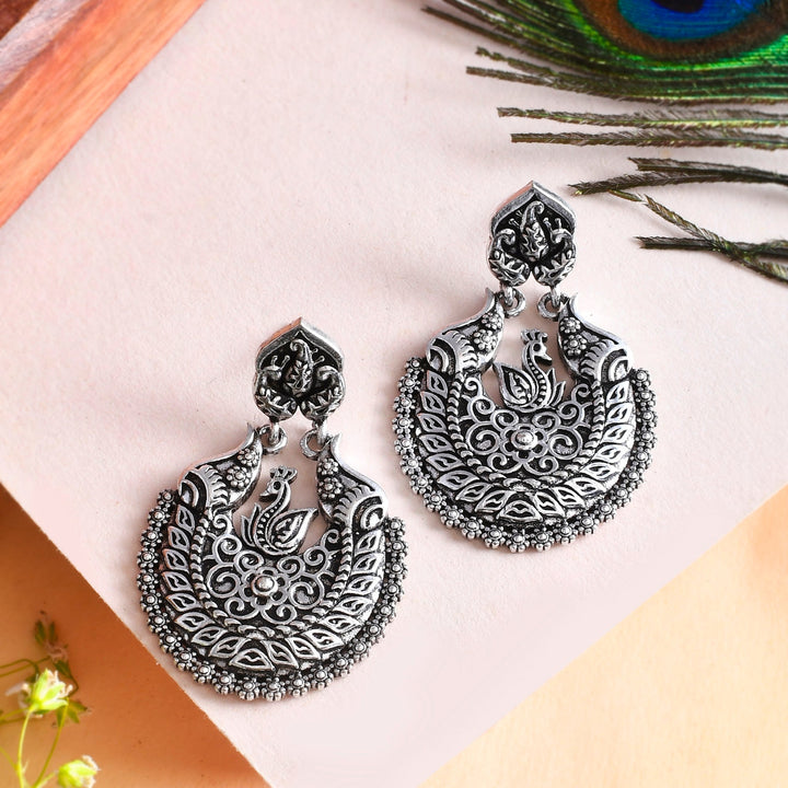 Morni Chandrakhhi Dangle Earrings | SHOBITAM