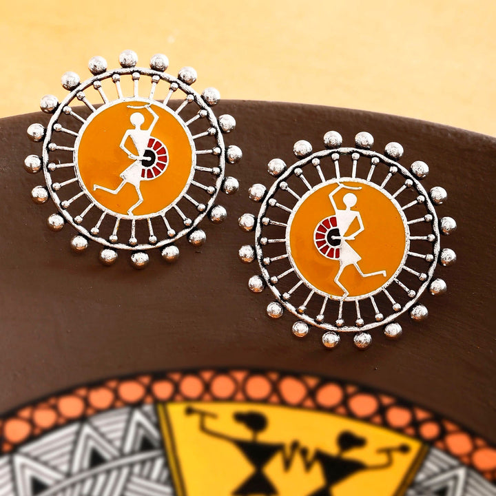 Warli Dholida Earrings  | SHOBITAM