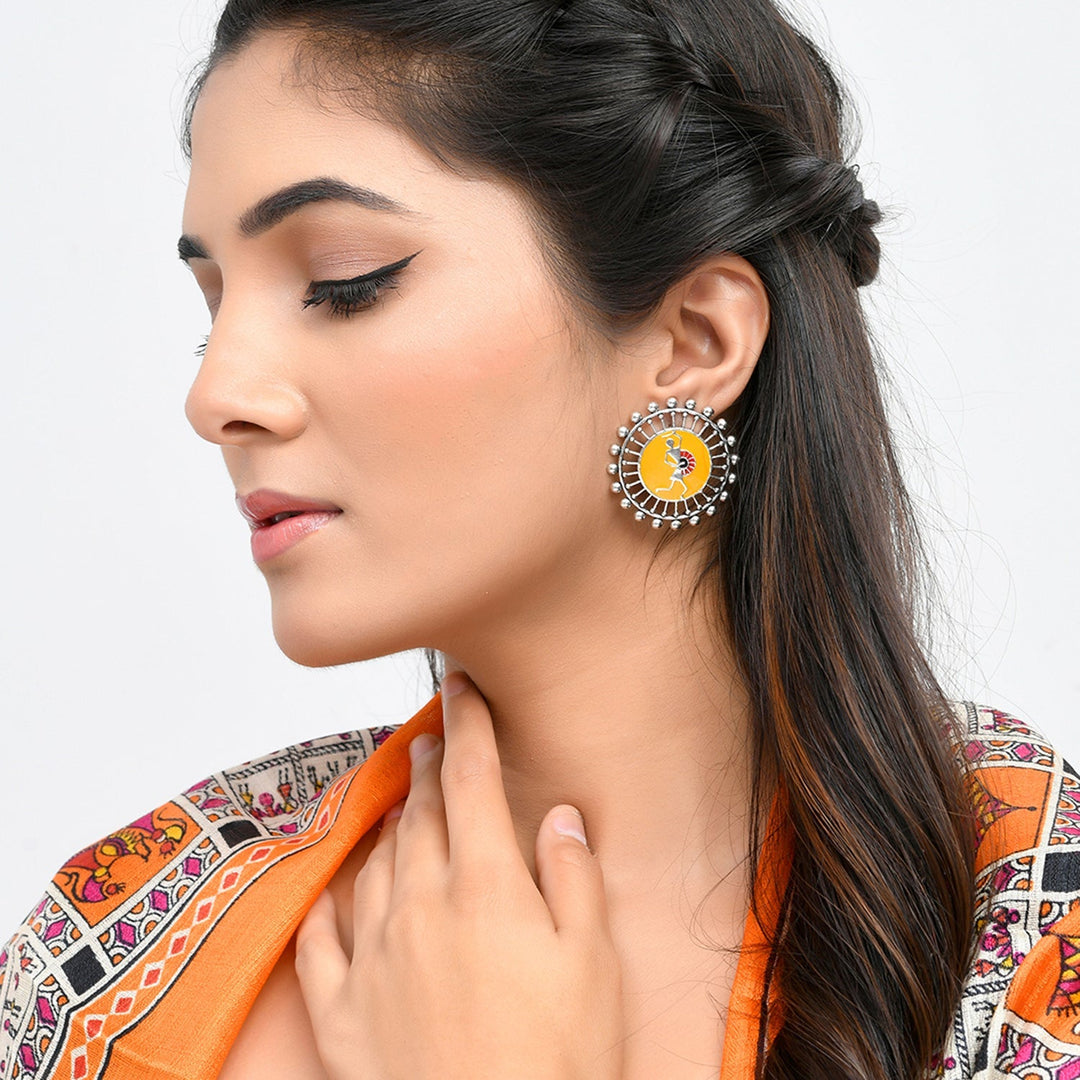 Warli Dholida Earrings  | SHOBITAM
