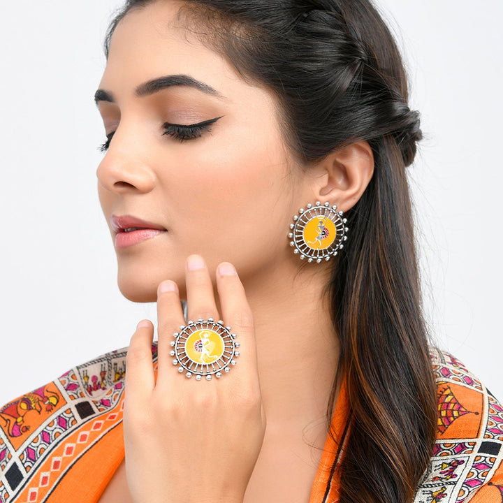 Warli Dholida Earrings  | SHOBITAM