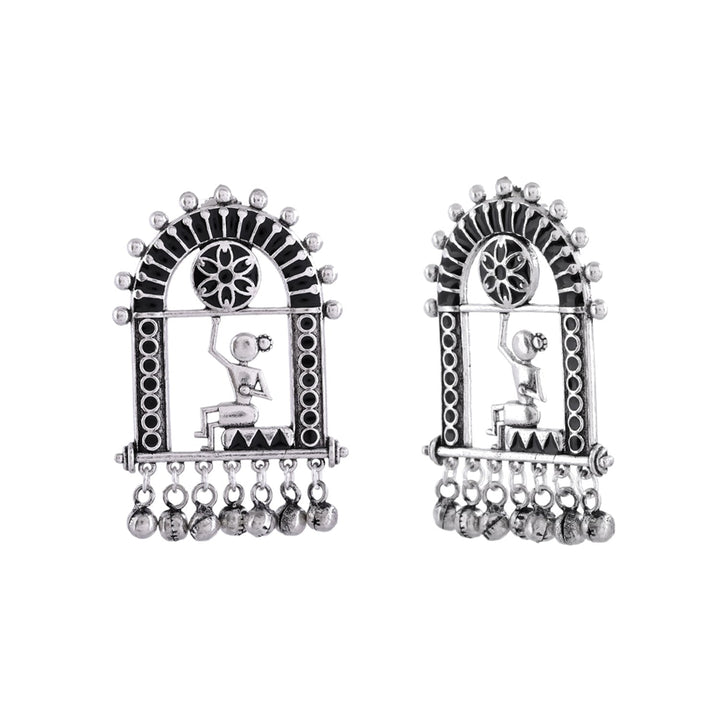 Warli Mere Saamne Wali Khidki Main Earrings  | SHOBITAM