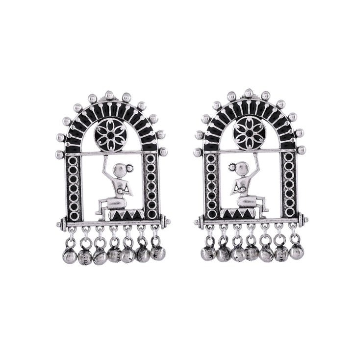 Warli Mere Saamne Wali Khidki Main Earrings  | SHOBITAM