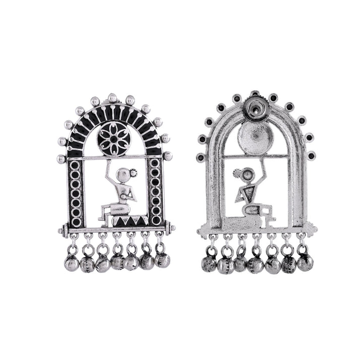 Warli Mere Saamne Wali Khidki Main Earrings  | SHOBITAM