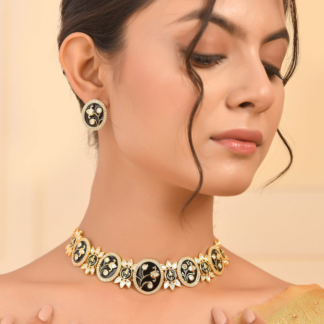 Pashmina Nyasia Choker Set | SHOBITAM