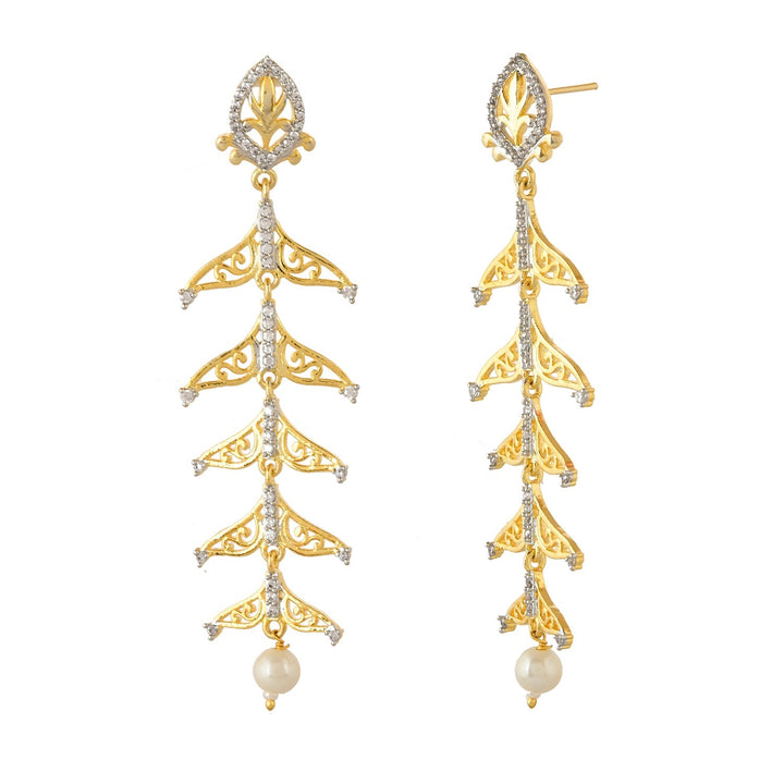 Alpana Regal Sheen Dangler Earrings | SHOBITAM