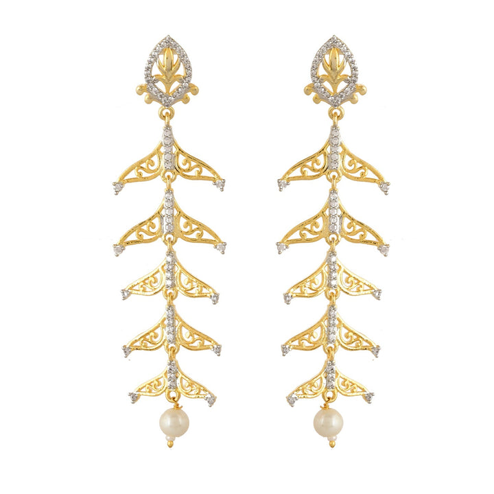 Alpana Regal Sheen Dangler Earrings | SHOBITAM